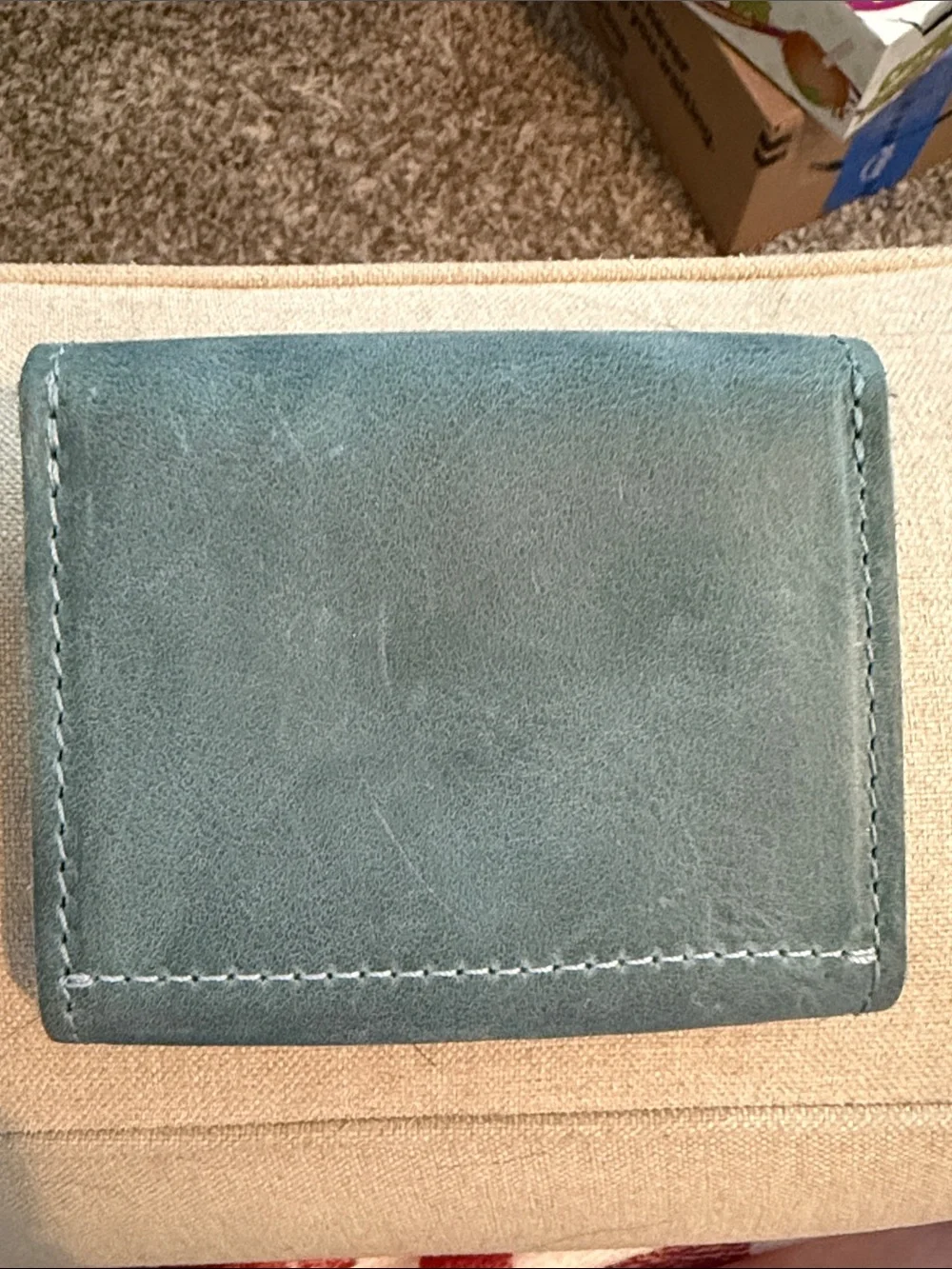 Portland Leather goods dusky blue Bozeman wallet